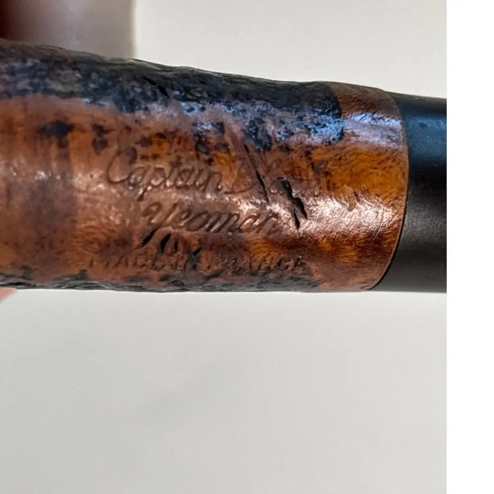 Briarwood Sandblasted Tobacco Pipe Made in France Captain Black Yeoman